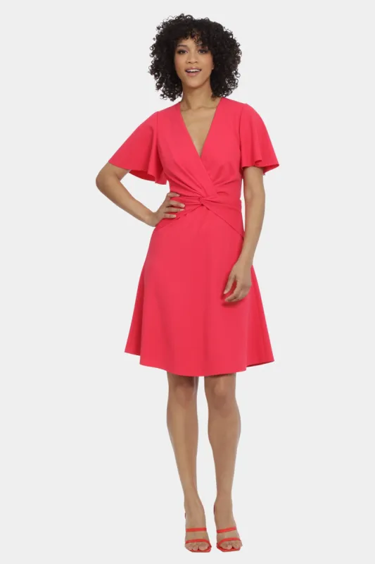 Flutter Sleeve Short Dress sold by Lord & Taylor