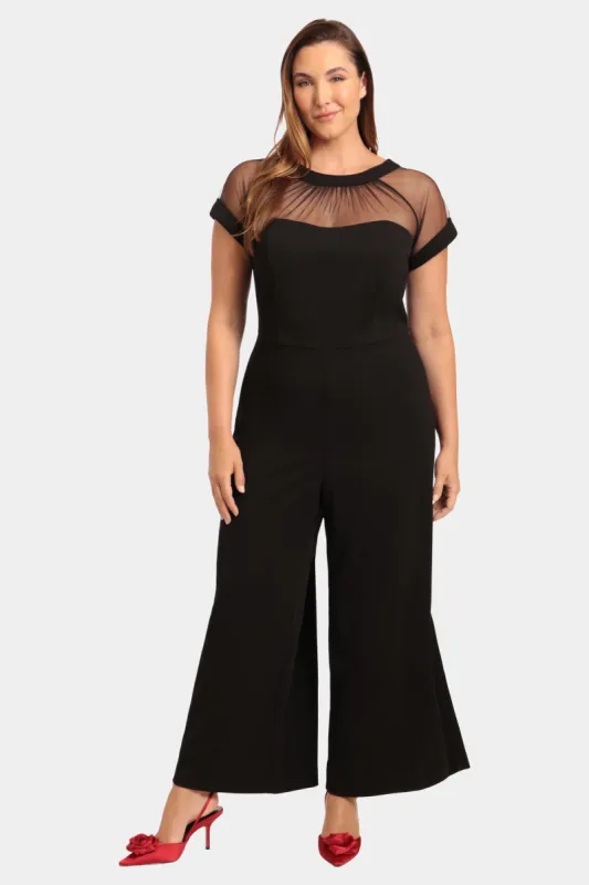 Short Sleeve Illusion Jumpsuit sold by Lord & Taylor