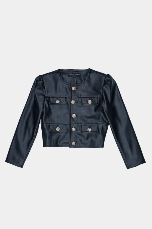 Girls Parker Leather Blazer sold by Lord & Taylor