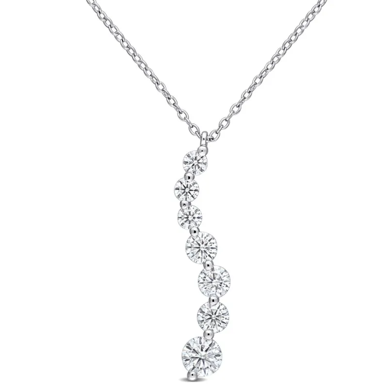 Moissanite Journey Pendant Necklace sold by Lord & Taylor