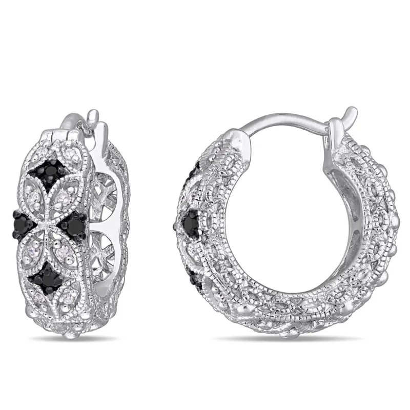 Black and White Diamond Earrings sold by Lord & Taylor