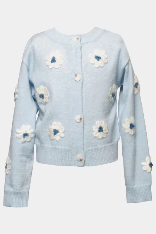Girls Flower Cardigan Sweater sold by Lord & Taylor