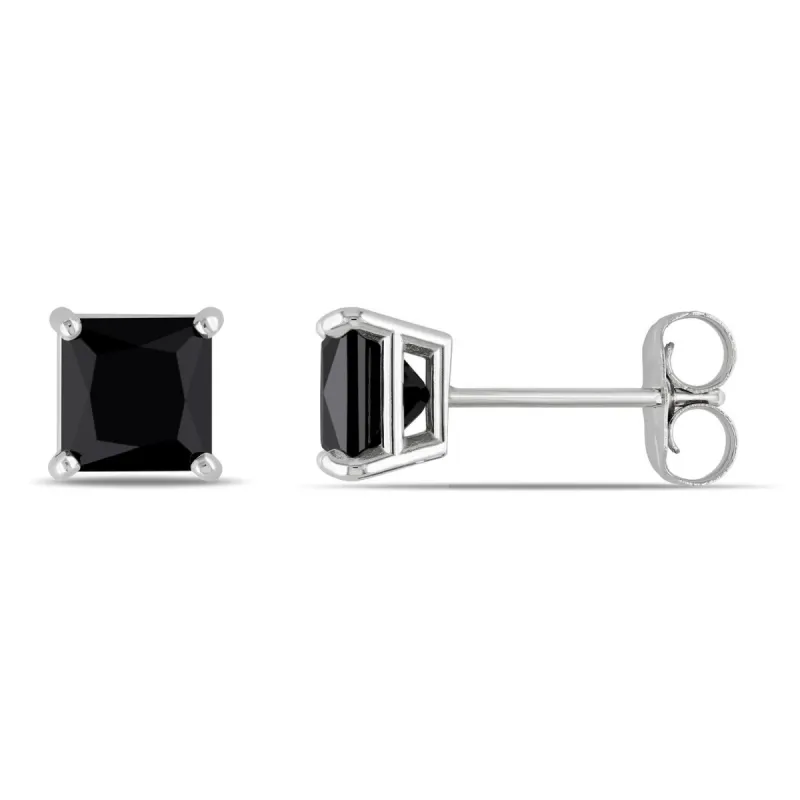 14k White Gold Black Diamond  Earrings sold by Lord & Taylor