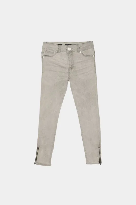 Girls Zip Hem Skinny Jeans sold by Lord & Taylor