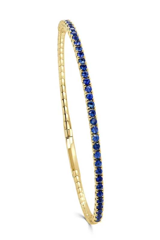 14K Gold 1.50Ct Sapphire Flexible Bangle sold by Lord & Taylor