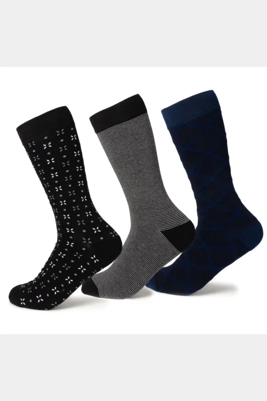 Patterned Socks - Gift Set Of 3 sold by Lord & Taylor