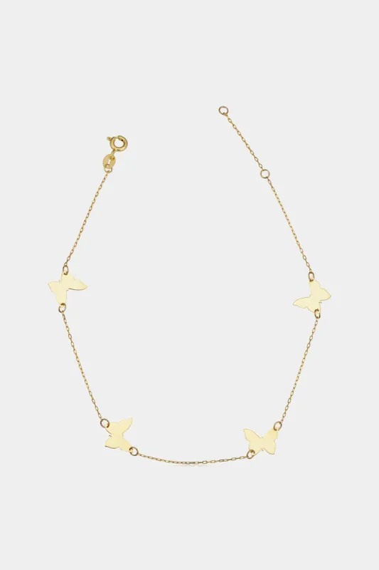 14K Gold Butterfly Anklet sold by Lord & Taylor