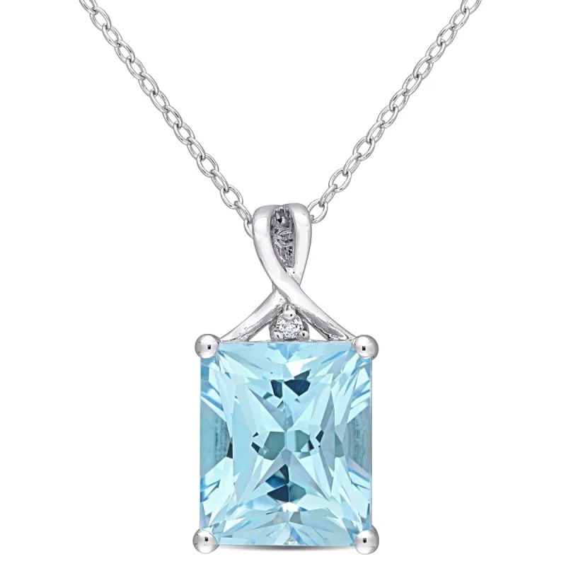Blue and White Topaz Necklace sold by Lord & Taylor