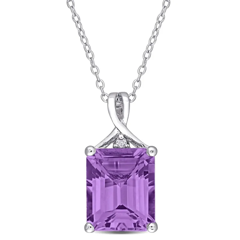 Amethyst and White Topaz Necklace sold by Lord & Taylor