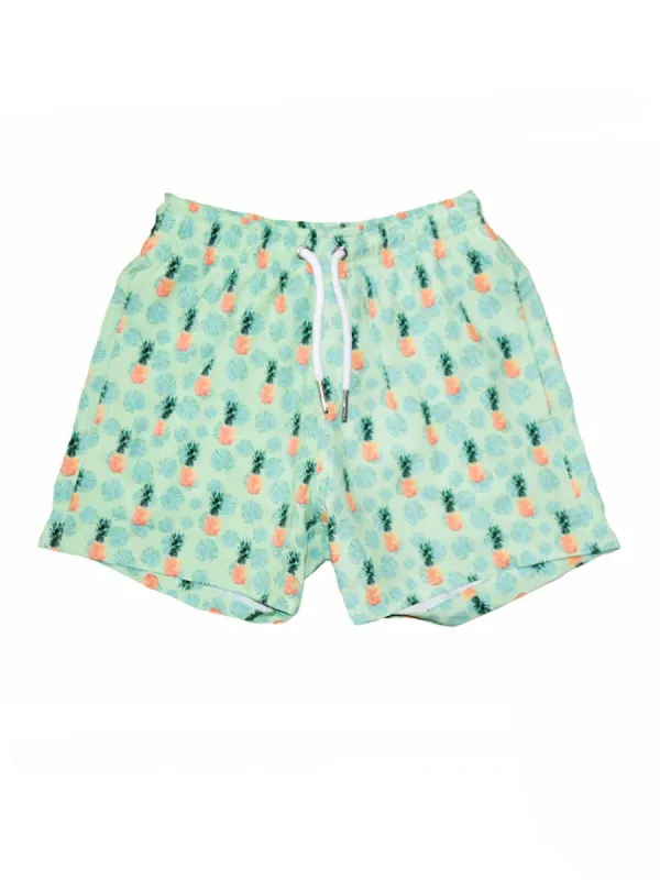 Boys Pineapple Vibes Swim Trunks sold by Lord & Taylor
