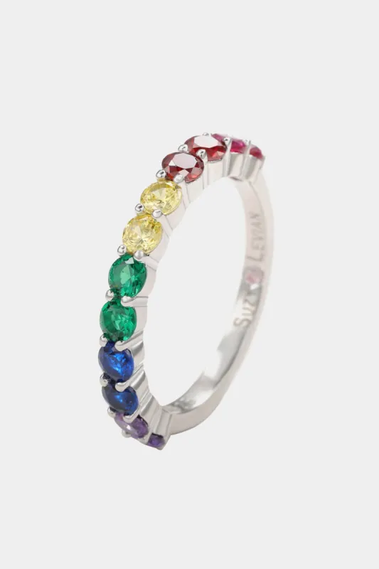 Rainbow Cubic Zirconia Half Band sold by Lord & Taylor