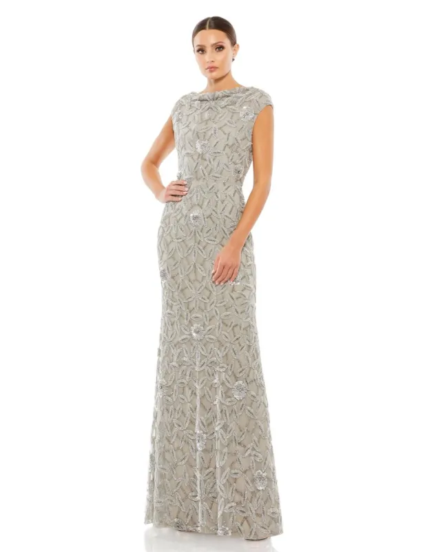 Cap Sleeve Trumpet Gown sold by Lord & Taylor