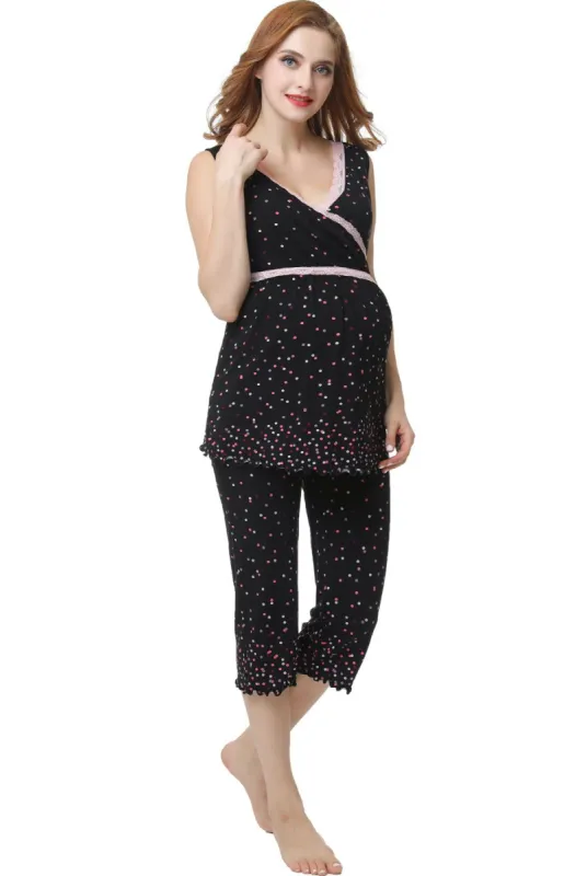 Joy Maternity Nursing Pajama Set sold by Lord & Taylor