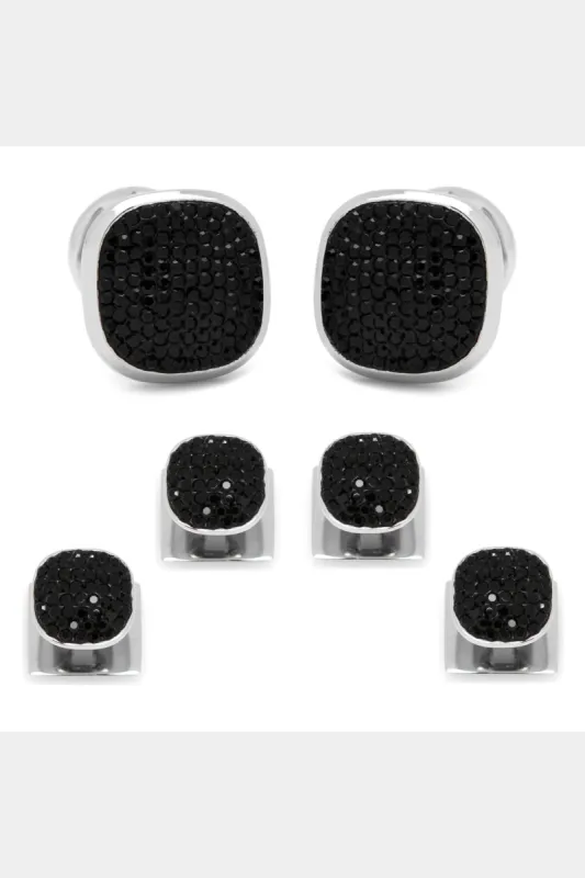 Stainless Steel Pave Crystal Stud Set sold by Lord & Taylor