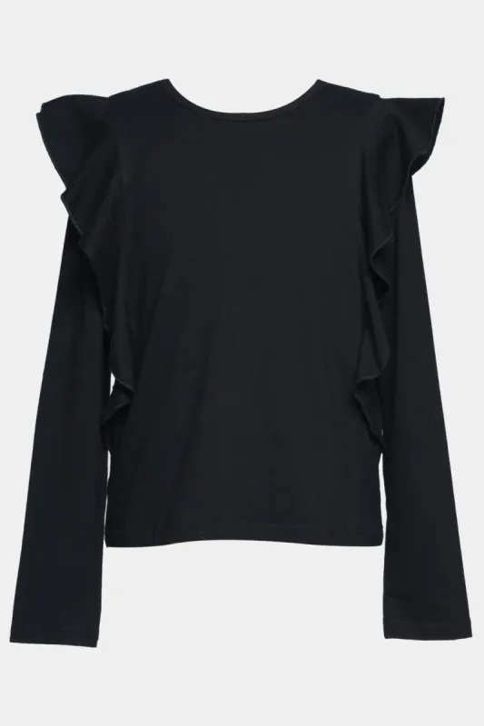 Girls Long Sleeve Ruffled Top sold by Lord & Taylor