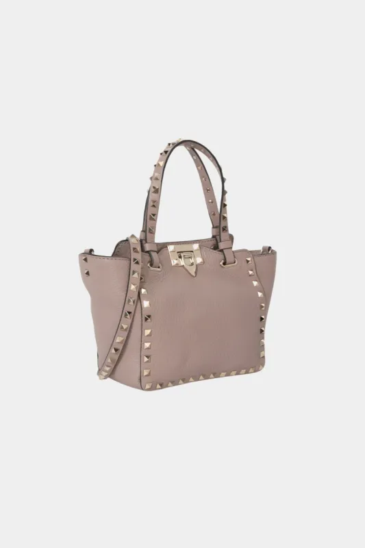 Medium Grainy Calfskin Rockstud Bag made by Valentino Garavani