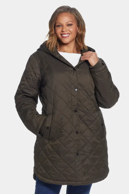 Hooded Quilted Duffle Coat sold by Lord & Taylor