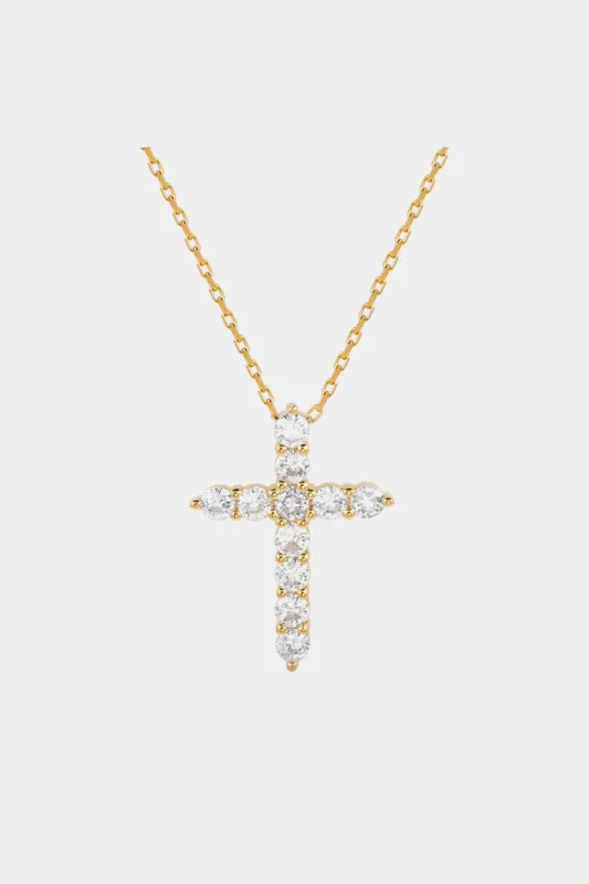 Cubic Zirconia Cross Pendant sold by Lord & Taylor