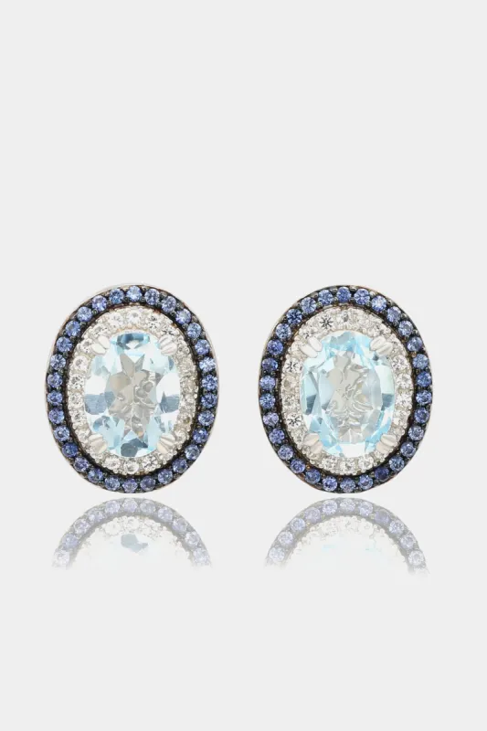 Topaz Oval Cut Earrings sold by Lord & Taylor