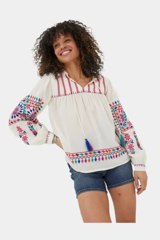 Ida Embroidered Blouse sold by Lord & Taylor