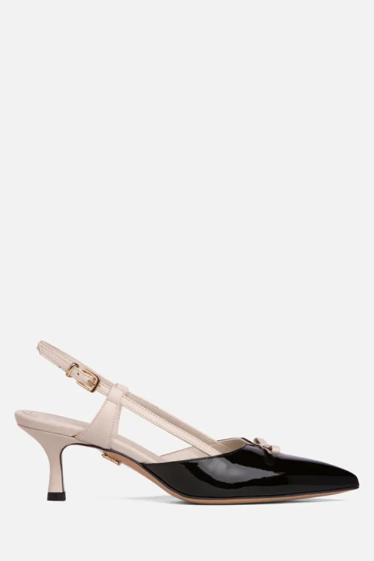 Leather Dressy Kitten Heel Pump sold by Lord & Taylor