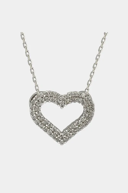 Cubic Zirconia Heart Pendant sold by Lord & Taylor
