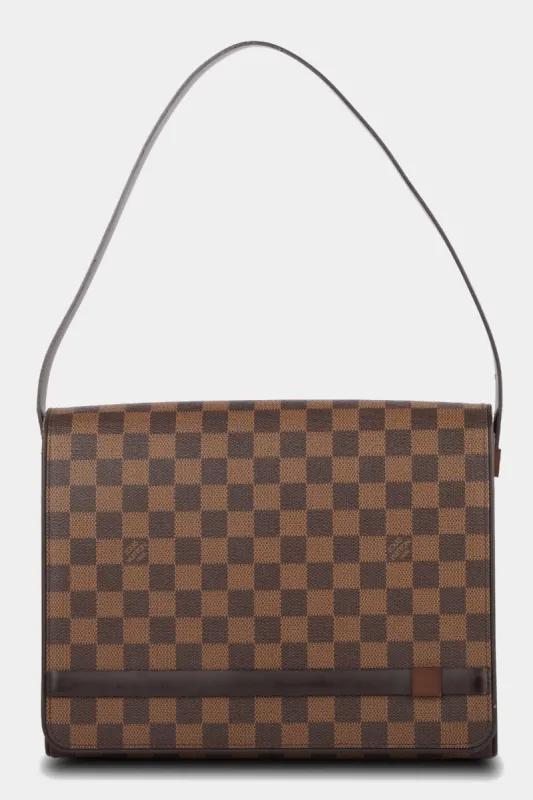 Tribeca Carre Damier Ebene Shoulder Bag sold by Lord & Taylor