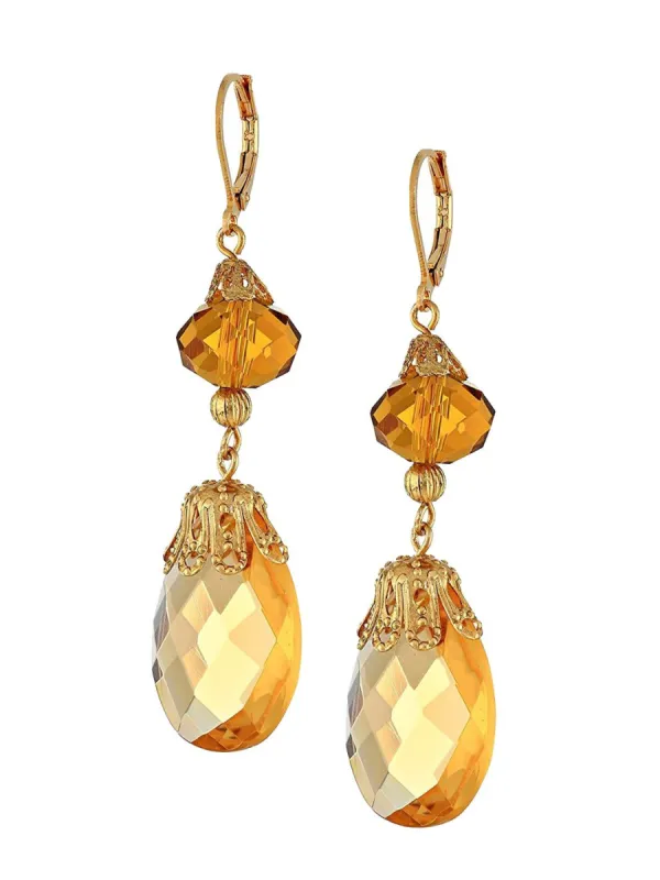 Crystal Drop Earrings sold by Lord & Taylor