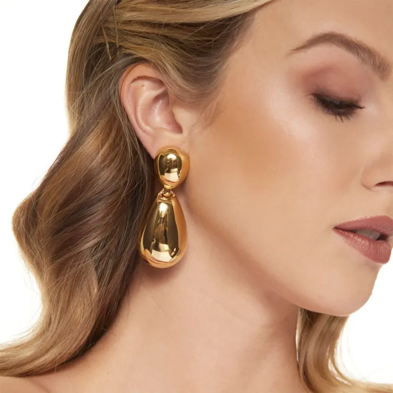 Gold Teardrop Earrings sold by Lord & Taylor