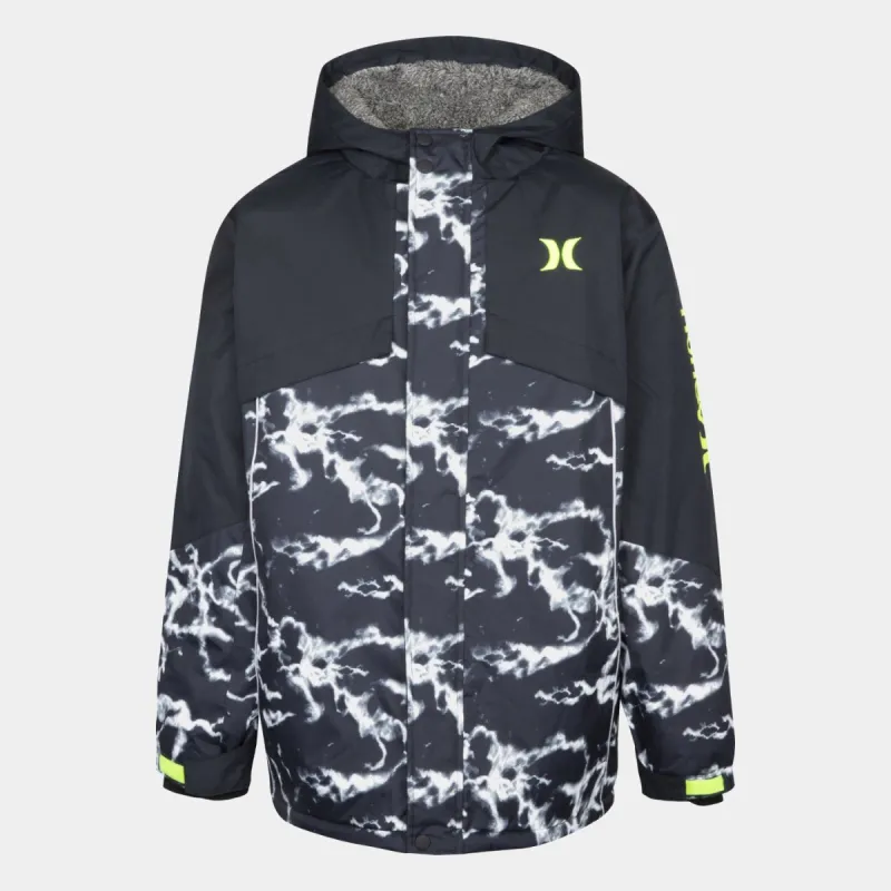 Boys Printed Snowboard Jacket made by Hurley