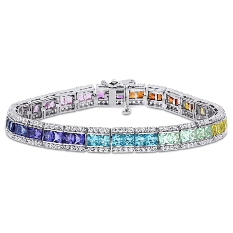 Multi-Color Lab-Created Sapphire Tennis Bracelet sold by Lord & Taylor