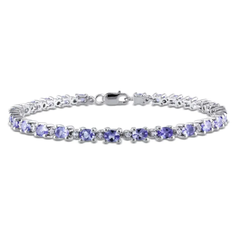 Tanzanite and White Topaz Bracelet sold by Lord & Taylor