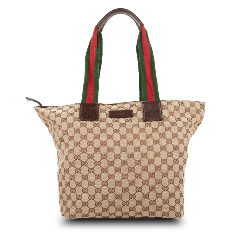 GG Canvas Web Zip Tote Bag sold by Lord & Taylor