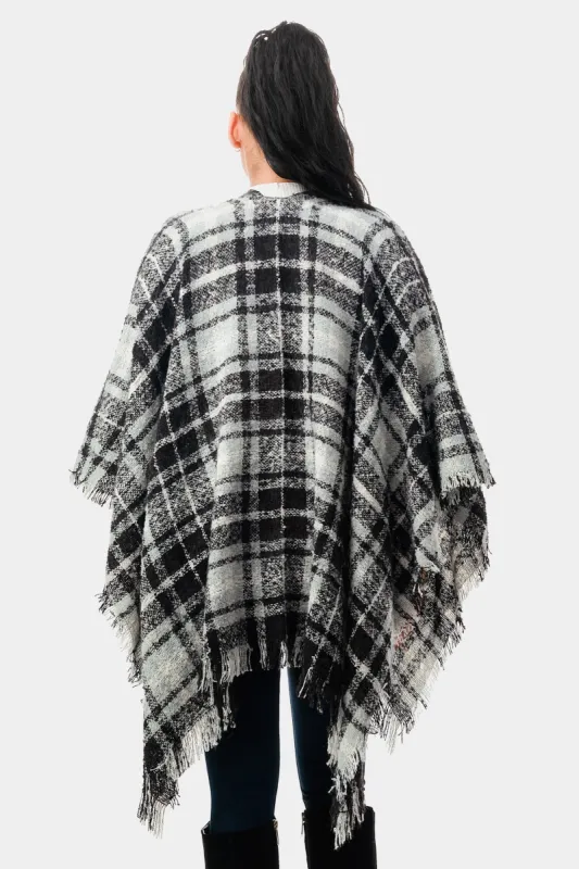 Plaid Ruana sold by Lord & Taylor
