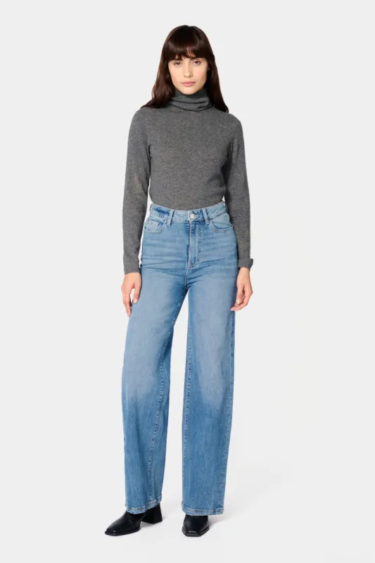 HOU Relaxed Wide Leg Wild West Jeans sold by Lord & Taylor