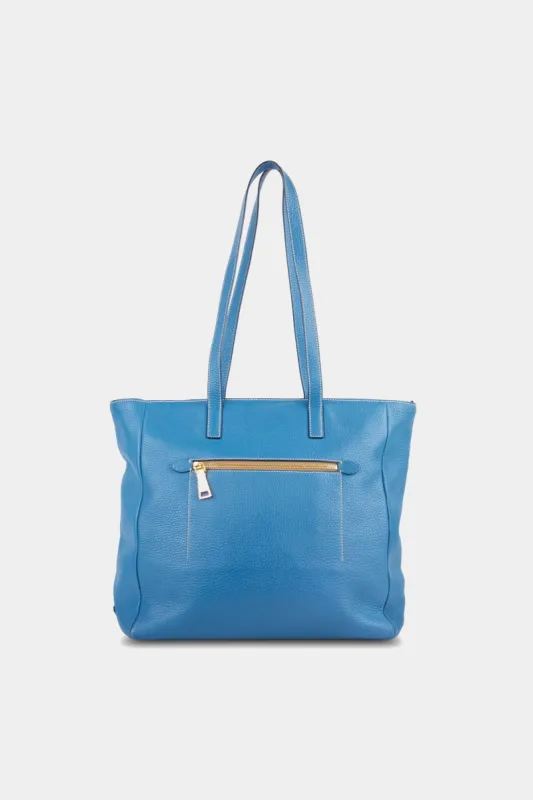 Vitello Daino Front Zip Shopping Tote Bag sold by Lord & Taylor