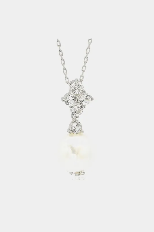 Pearl & Sapphire Cluster Pendant sold by Lord & Taylor