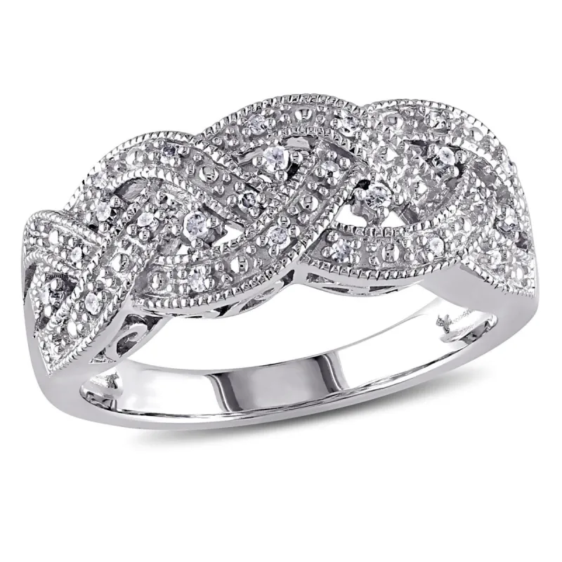 Diamond Braided Ring sold by Lord & Taylor