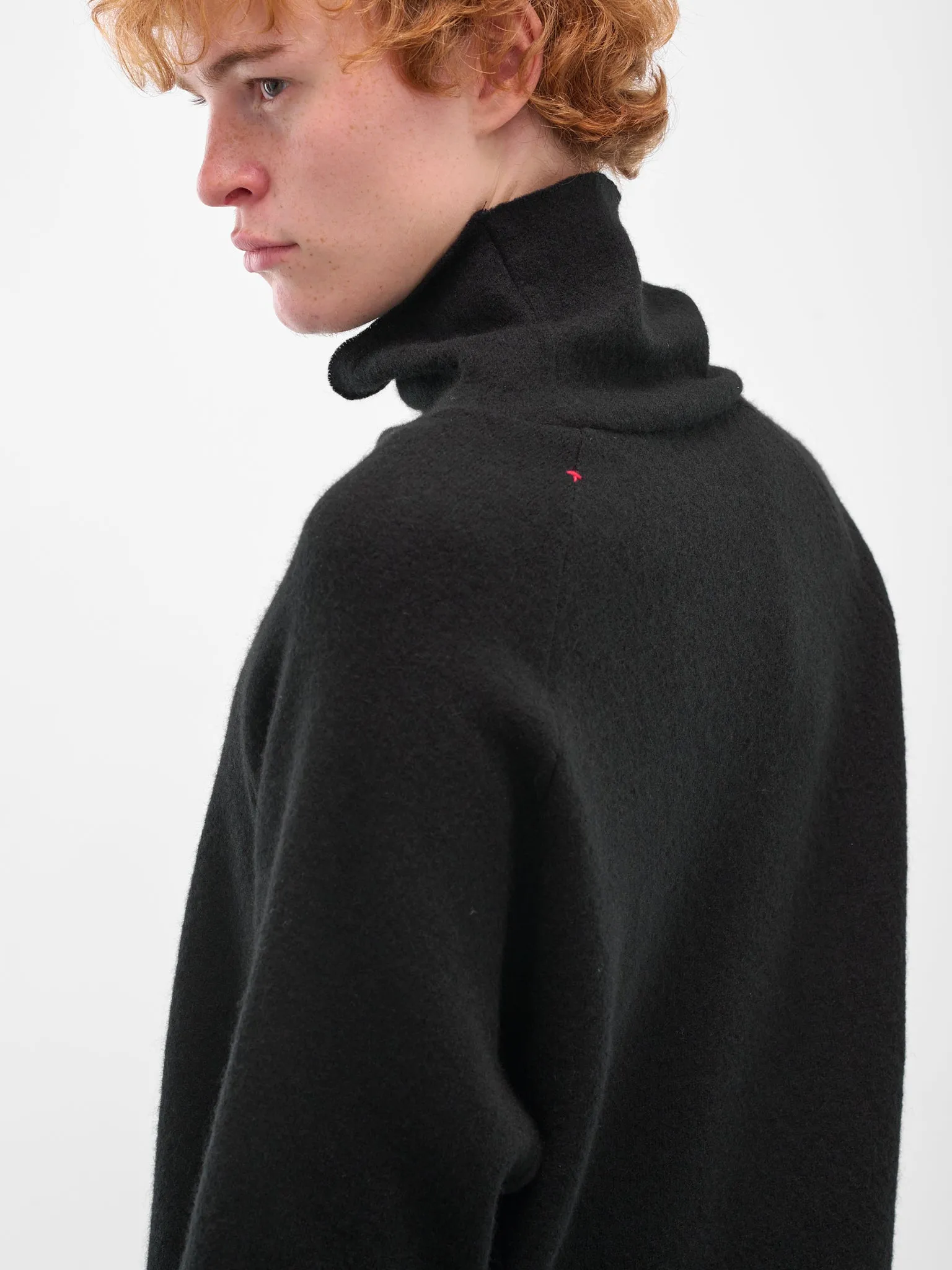 Black Alpaca Raglan Turtleneck Sweater (NT260DT-NWA-BLACK) sold by lorenzo product image thumbnail 5