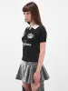 Logo Graphic Contrast Polo Shirt (VAQ10N001-BLACK-WHITE) sold by lorenzo