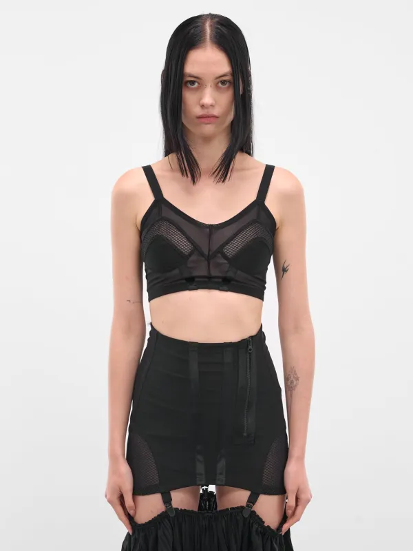 Black Uma Bustier Bra (UMAB0BL-BLACK) sold by lorenzo