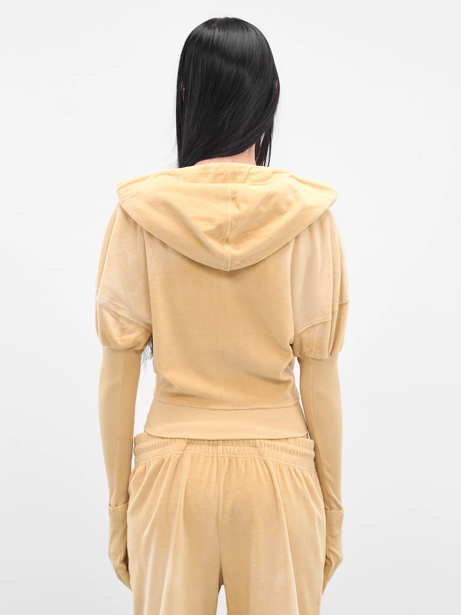 Blonde Oversized Paris Zip Hoodie (PAHO0BLO-BLONDE) sold by lorenzo product image thumbnail 3