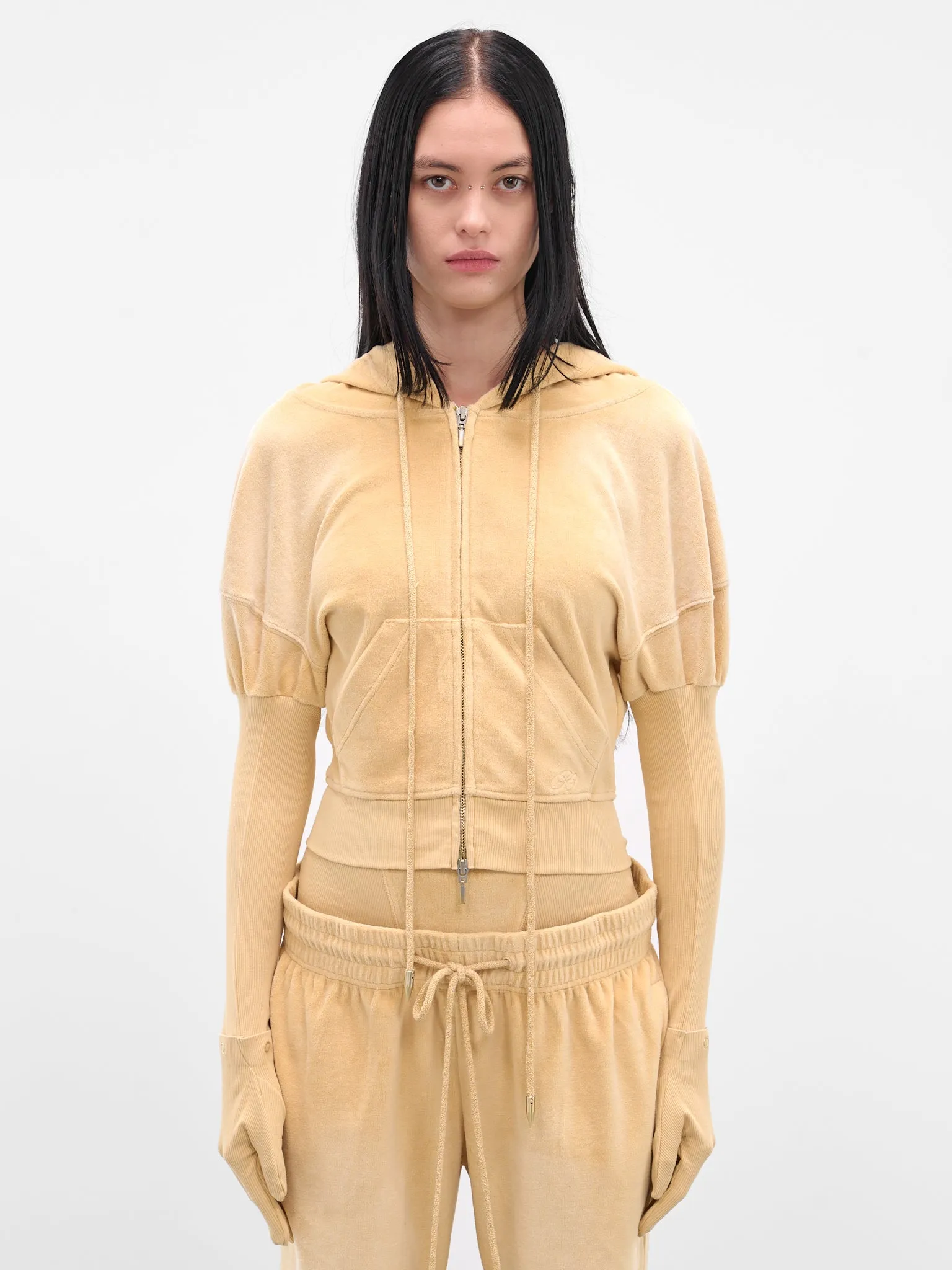 Blonde Oversized Paris Zip Hoodie (PAHO0BLO-BLONDE) sold by lorenzo