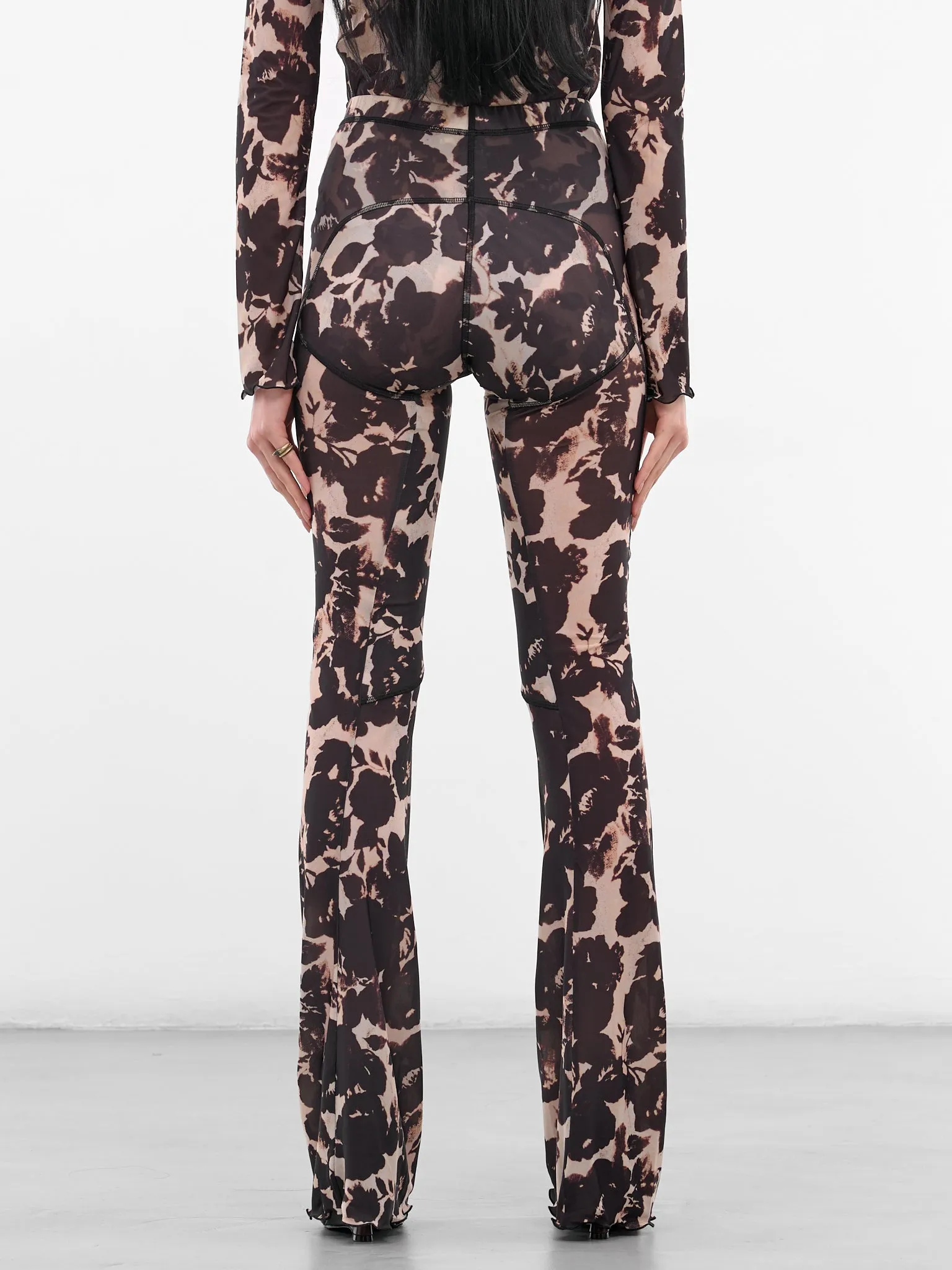 Rose Abstract Print Halcyon Leggings (HL0RO-ROSE) sold by lorenzo product image thumbnail 3