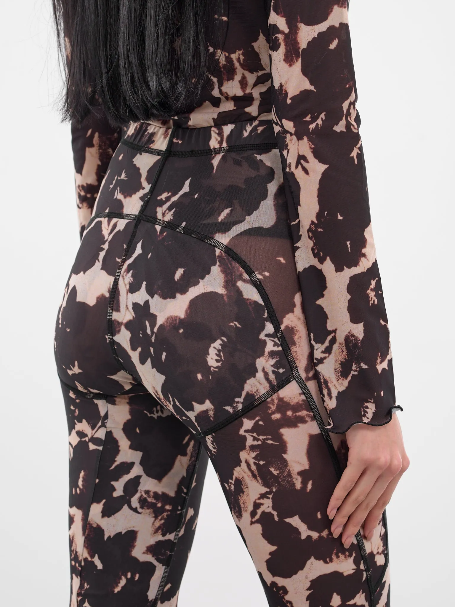 Rose Abstract Print Halcyon Leggings (HL0RO-ROSE) sold by lorenzo product image thumbnail 5