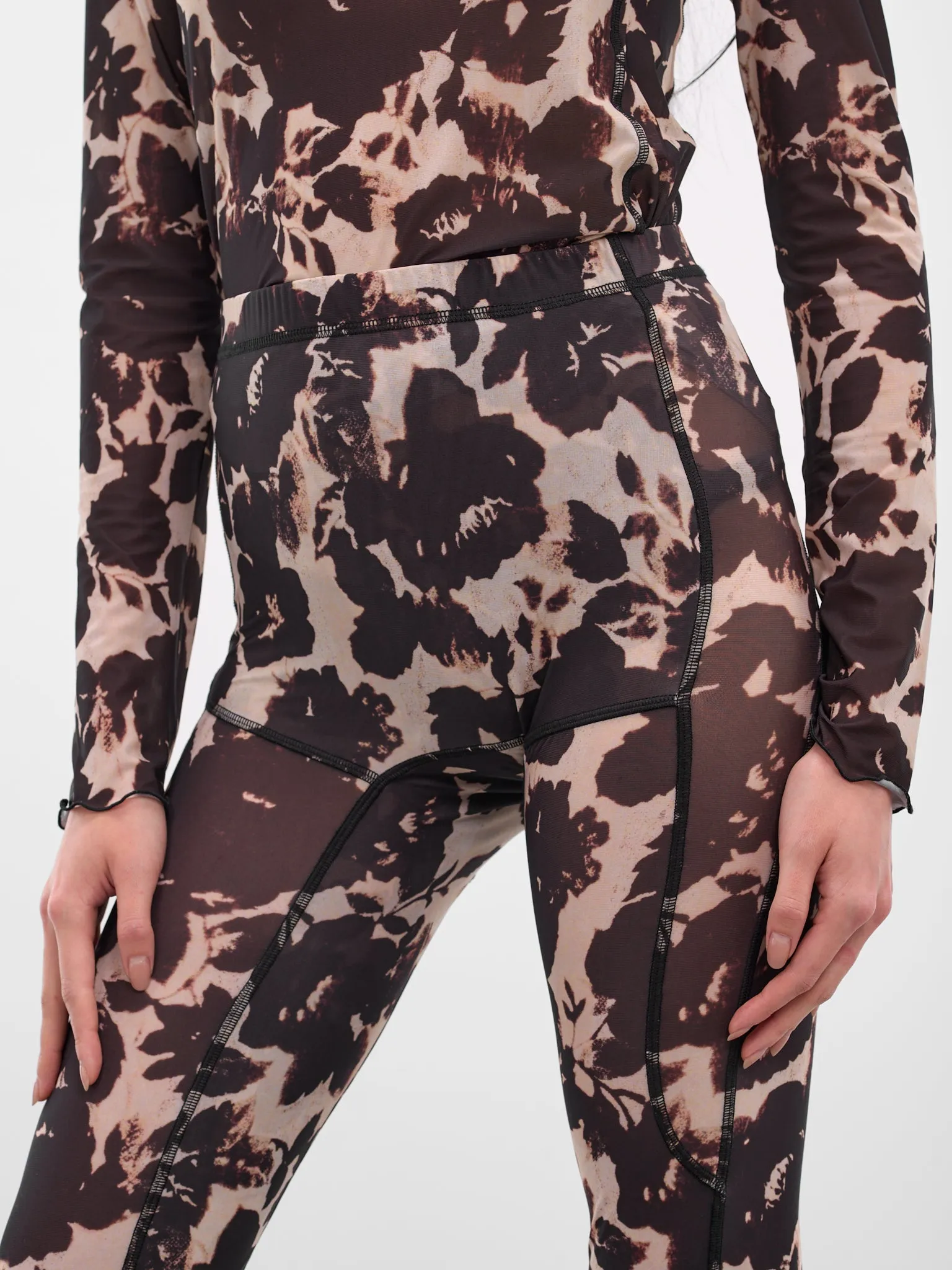 Rose Abstract Print Halcyon Leggings (HL0RO-ROSE) sold by lorenzo product image thumbnail 4