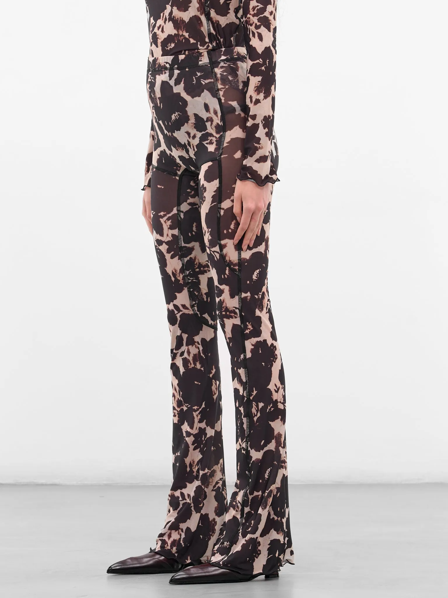 Rose Abstract Print Halcyon Leggings (HL0RO-ROSE) sold by lorenzo product image thumbnail 2