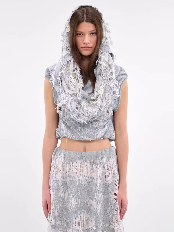 De-Vania Hooded Vest (A19859-DE-VANIA-01-LIGHT-BLUE) sold by lorenzo