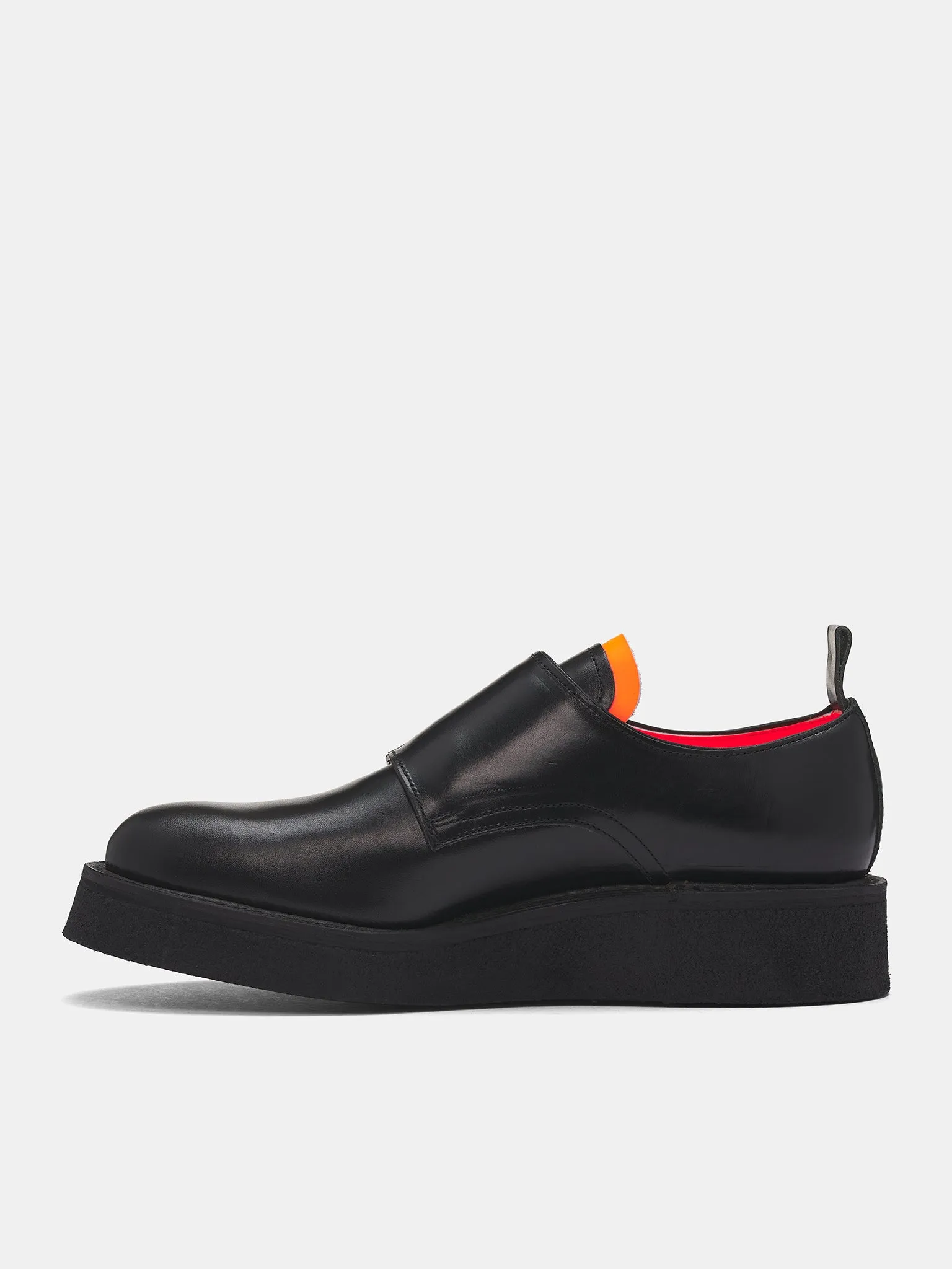 'Richard' Black Leather Monk Creepers (RICHARD-M-BLACK) sold by lorenzo product image thumbnail 3