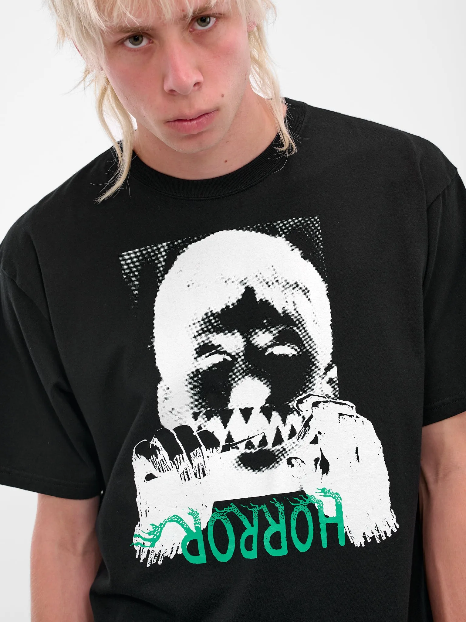 Black Horror Graphic Print Tee (UC2E3803-BLACK) sold by lorenzo product image thumbnail 5